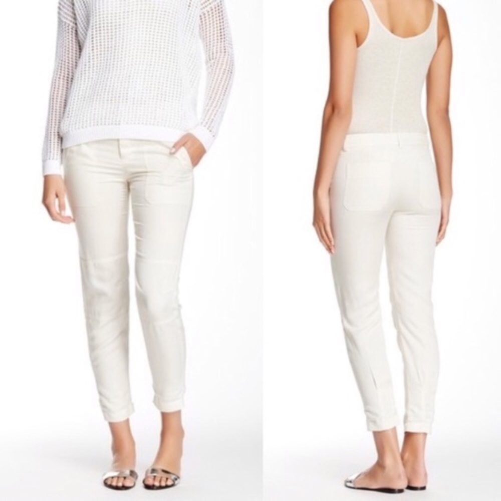 Vince Ivory Twill Cargo Pants Size 4